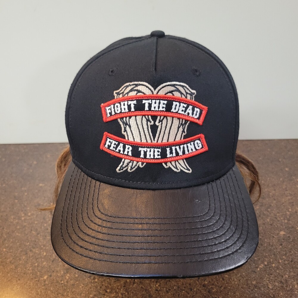 Fight The Dead Fear The Living Walking Dead Ball Cap Mens Embroidered Logo Hat